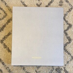 Sophisticated Gray Wedding Photo Album